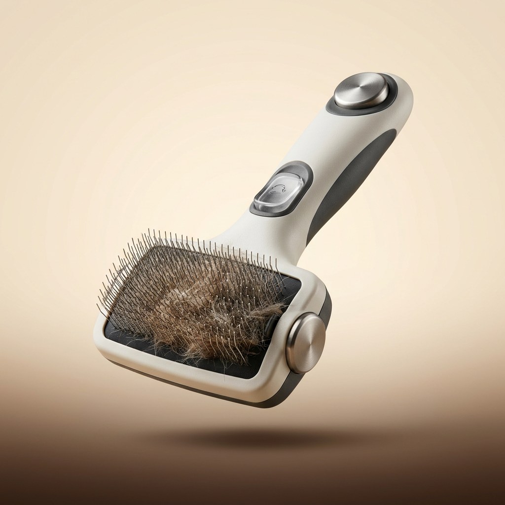 Self-Cleaning Slicker Brush