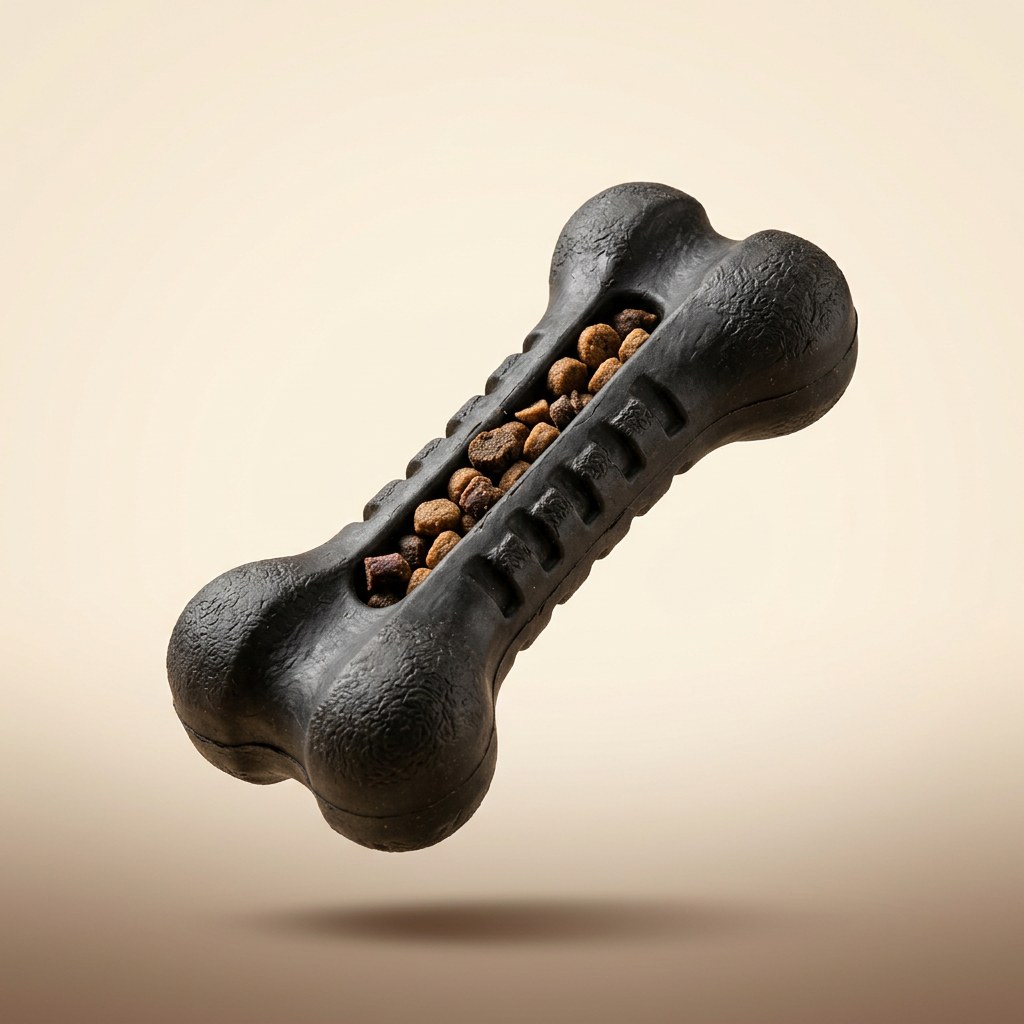 Heavy-Duty Rubber Chewer Bone